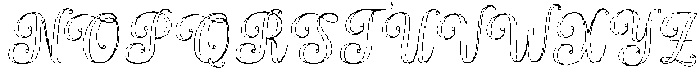 Simple Calligraphy Outline Slant 2 Regular otf (400) Font UPPERCASE