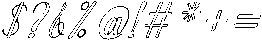 Simple Calligraphy Outline Slant 20 Regular otf (400) Font OTHER CHARS