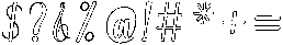 Simple Calligraphy Outline Slant 4 Regular otf (400) Font OTHER CHARS