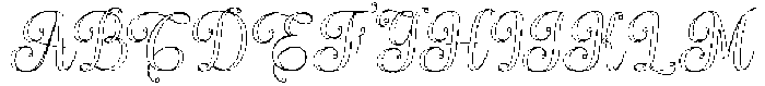 Simple Calligraphy Outline Slant 4 Regular otf (400) Font