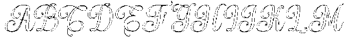Simple Calligraphy Outline Slant 6 Regular otf (400) Font