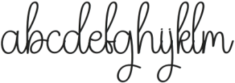 Simple Calligraphy Regular otf (400) Font LOWERCASE