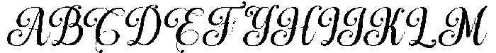 Simple Calligraphy Slant 10 Regular otf (400) Font UPPERCASE