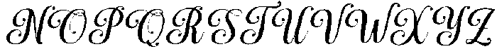 Simple Calligraphy Slant 10 Regular otf (400) Font UPPERCASE