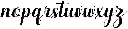 Simple Calligraphy Slant 10 Regular otf (400) Font LOWERCASE