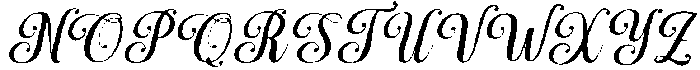 Simple Calligraphy Slant 12 Regular otf (400) Font UPPERCASE