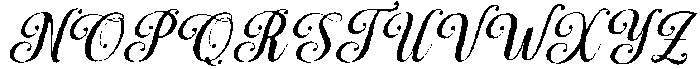 Simple Calligraphy Slant 16 Regular otf (400) Font UPPERCASE