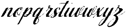 Simple Calligraphy Slant 32 Regular otf (400) Font LOWERCASE