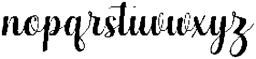 Simple Calligraphy Slant 4 Regular otf (400) Font LOWERCASE