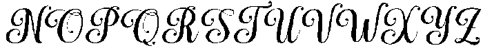 Simple Calligraphy Slant 6 Regular otf (400) Font UPPERCASE