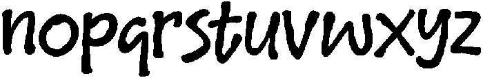 Simple Create otf (400) Font LOWERCASE