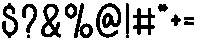 Simple Digitalist Regular otf (400) Font OTHER CHARS