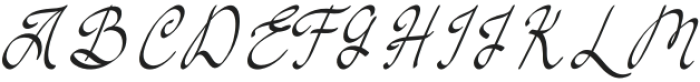 Simple Elegance Regular otf (400) Font UPPERCASE