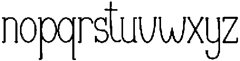 Simple Handmade Regular otf (400) Font LOWERCASE