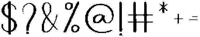 Simple Handwritten Regular otf (400) Font OTHER CHARS