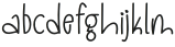 Simple Handwritten Regular otf (400) Font LOWERCASE