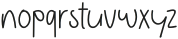 Simple Handwritten Regular otf (400) Font LOWERCASE