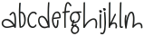 Simple Handwritten Regular ttf (400) Font LOWERCASE