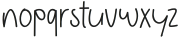 Simple Handwritten Regular ttf (400) Font LOWERCASE