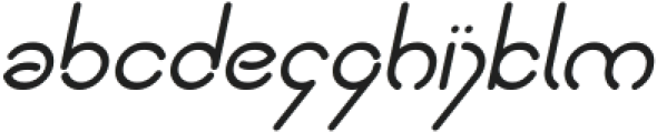 Simple Italic otf (400) Font LOWERCASE