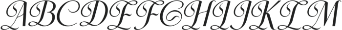 Simple Kindness Normal Italic otf (400) Font UPPERCASE