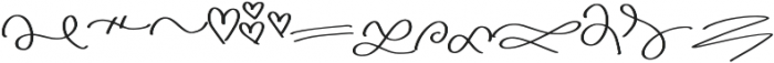 Simple Love Symbols otf (400) Font LOWERCASE
