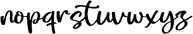 Simple Love otf (400) Font LOWERCASE
