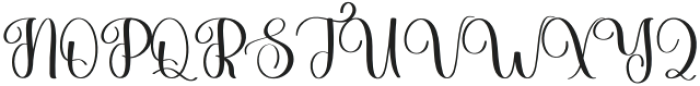 Simple Lovely Regular otf (400) Font UPPERCASE