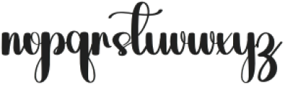 Simple Monday Regular otf (400) Font LOWERCASE