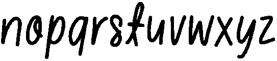 Simple Note Regular otf (400) Font LOWERCASE