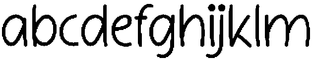 Simple Notebook Regular otf (400) Font LOWERCASE