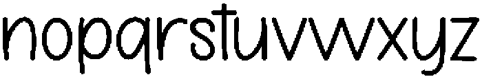 Simple Notebook Regular otf (400) Font LOWERCASE