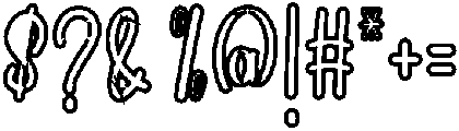 Simple Outline Regular otf (400) Font OTHER CHARS