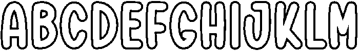 Simple Outline Regular otf (400) Font UPPERCASE