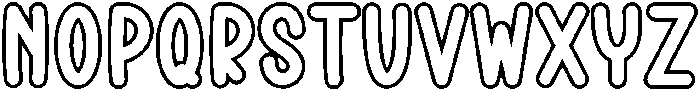 Simple Outline Regular otf (400) Font UPPERCASE