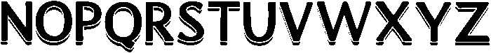 Simple Outline Regular otf (400) Font LOWERCASE