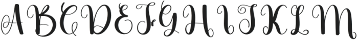 Simple Rainny Regular otf (400) Font UPPERCASE