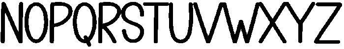 Simple Saturday Regular otf (400) Font UPPERCASE
