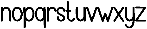 Simple Saturday Regular otf (400) Font LOWERCASE