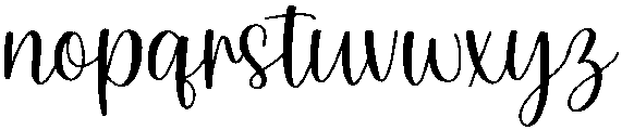 Simple Script Regular otf (400) Font LOWERCASE