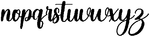Simple Signature Regular otf (400) Font LOWERCASE