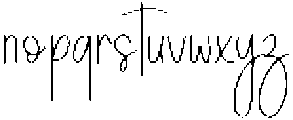 Simple Signature Regular otf (400) Font LOWERCASE