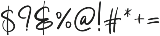 Simple Signature Regular otf (400) Font OTHER CHARS