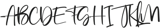 Simple Signature Regular otf (400) Font UPPERCASE