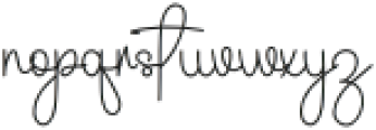Simple Signature1 Regular otf (400) Font LOWERCASE