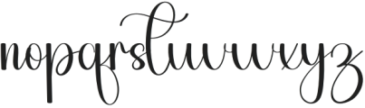 Simple Writing Regular otf (400) Font LOWERCASE