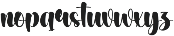 Simple Yummy Regular otf (400) Font LOWERCASE