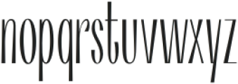 Simplistique Light otf (300) Font LOWERCASE