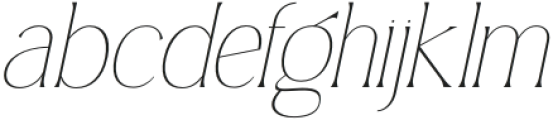 Simply Conception Thin Italic otf (100) Font LOWERCASE