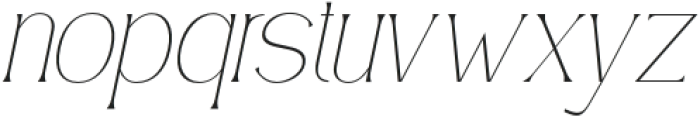 Simply Conception Thin Italic otf (100) Font LOWERCASE